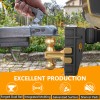 LOCAME 2" Receiver 6" Drop/Rise Adjustable Tow Hitch Dual Ball