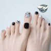 RedX 트렌디 디자인 발톱네일 키트 셀프 페디큐어 [블랙하트] Trendy Design