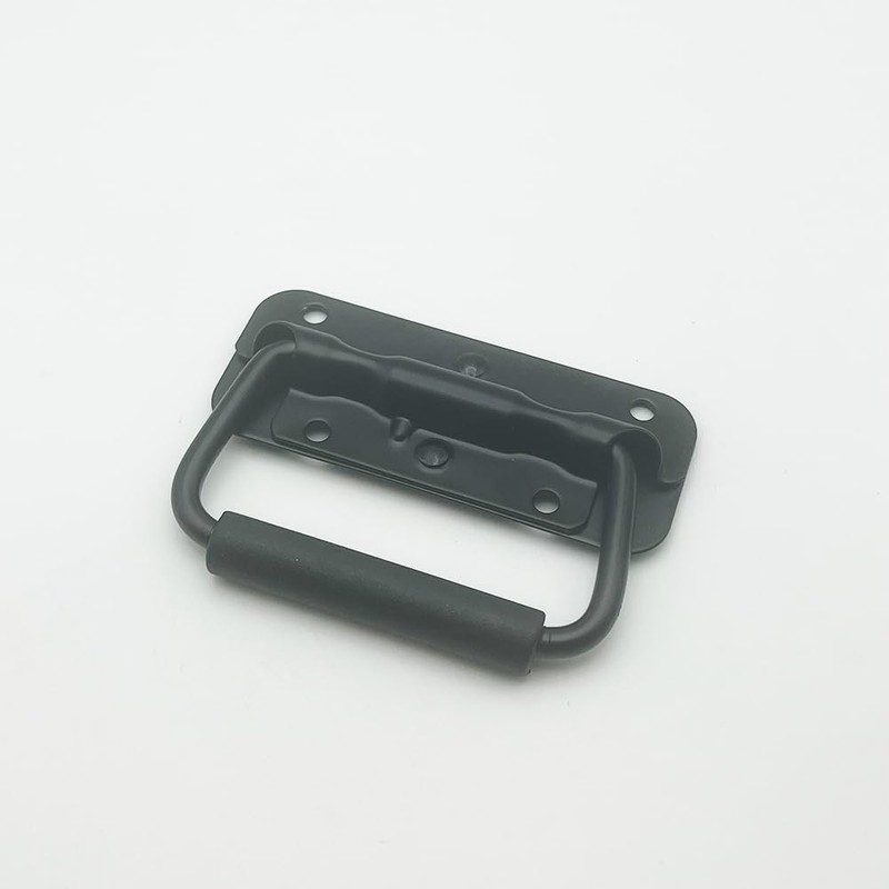 JaBoaRe Black Flight Case Handle,Length100mm/3.93" Wooden Box Circular Handle, Industrial