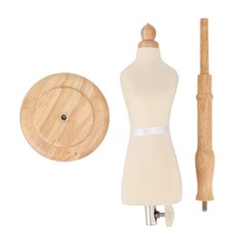Mini Female Mannequins 50-56 cm Adjustable Height Torso Dress Sewing Dressmakers Dummies Female Dressmakers Dummies with Wooden Base for Dressmaking Shop Window