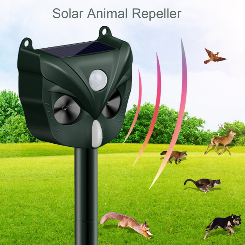 DC5V Ultrasound Animal Repeller Solar Animal Repeller Ultrasound Cat Deterrent