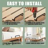 2Pcs Mattress Slide Stopper,Metal Mattress Retainer Bar for Adjustable Beds,Mattress