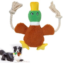 Fida Dog Toys for Aggressive Chewers, Dog Toys to Keep Them Busy, Squeaky Dog Toys for Large Dogs, Intactive Dog Rope Toy Plush Duck Dog Toys for Small Medium Dogs