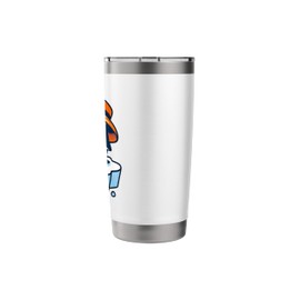 Cool Penguin on Ice with Hat and Shades Stainless Steel Insulated Tumbler