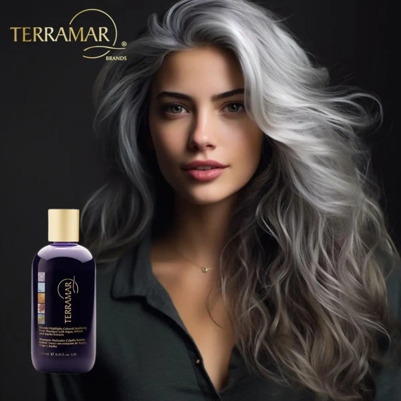 Shampoo Matizador Terramar Para Cabello Teñido Rubio Luces