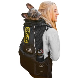 K9 Sport Sack Knavigate | Dog Carrier Dog Backpack for Most Dog Sizes | Front Facing Adjustable Dog Backpack Carrier | Veterinarian Approved (X-Small, Midnight Black)