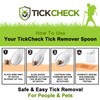 TickCheck Tick Remover Spoon - 3 Pack of Lightweight Tick