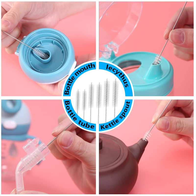 TORMEN Straw Brush, Baby Bottle Brush, Long Tube Brush, Extra