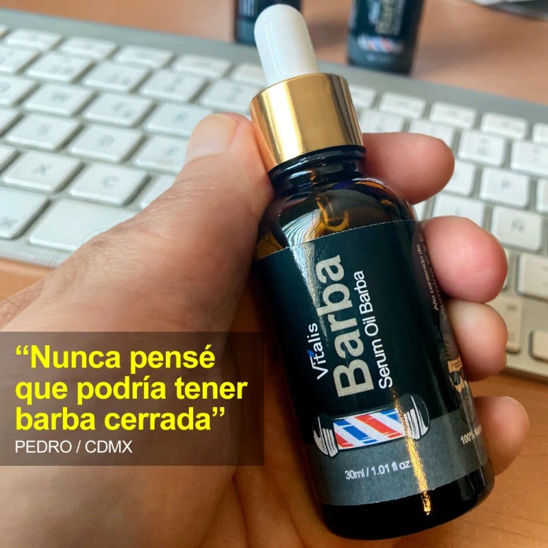 2 Esencia Aceite Para Crecer Barba Bigote Natural 30ml Natural