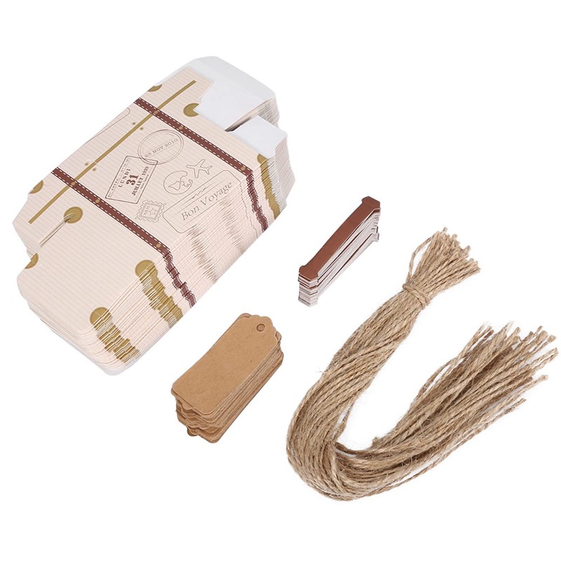 50 Unids/set Novedosa Mini Maleta Elege Caja de de Dulces