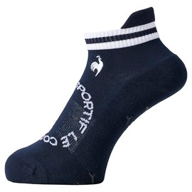 Cox Sportif LG4FSO00L Women's Socks, Ankle Length, Non-slip, Foot Pile, Arch Support, Sports, Golf, NV00 (navy)