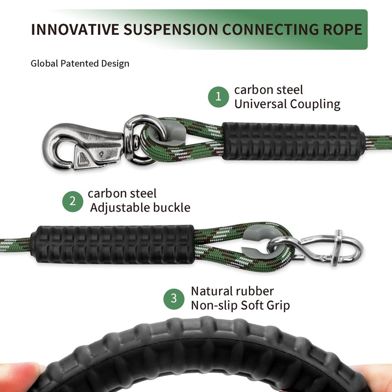 Adjustable Tree Swing Ropes Heavy Duty Hammock 7.25Ft(87"),360°Rotation Tree Swings