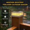 EXCMARK 4x4 Solar Post Cap Lights, Fence Deck Post Lights