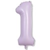 Lingqiang 40 Inch Light Purple Number 1 Balloon for 1st