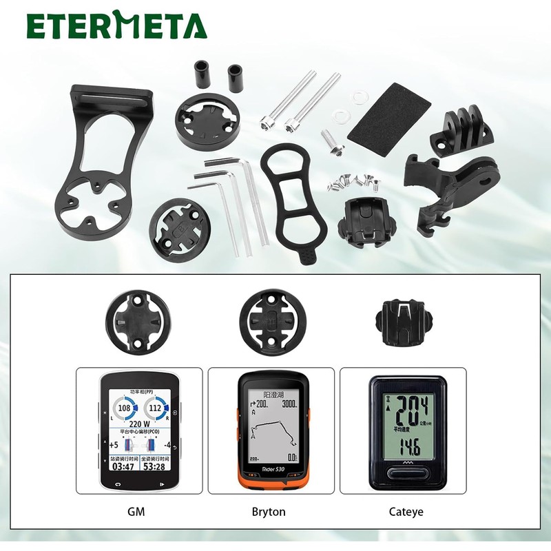 Etermeta Bicycle Computer Mount Bicycle Extension Stand Bicycle Light Holder