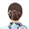Kimono Chignon Horizontal Dark Brown