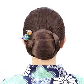 Kimono Chignon Horizontal Dark Brown