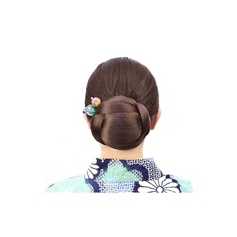 Kimono Chignon Horizontal Dark Brown