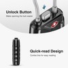 Puroma TSA Approved Luggage Locks, 4 Digit Combination Travel Cable