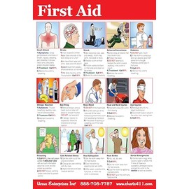 CPR/First Aid Training Handouts, Postcards, Flyers 5"x7" (First Aid - 50 ct)