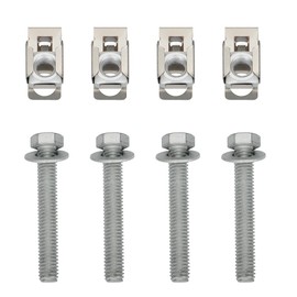 03442 Exhaust Manifold Mount Flange Bolts U Nuts Hardware Kit for Dodge Dakota 2004-2010 for Ram 1500 2011-2024 for Jeep Wrangler 2007-2012 Replace for 6036734AA 6036684AA(Set of 4)