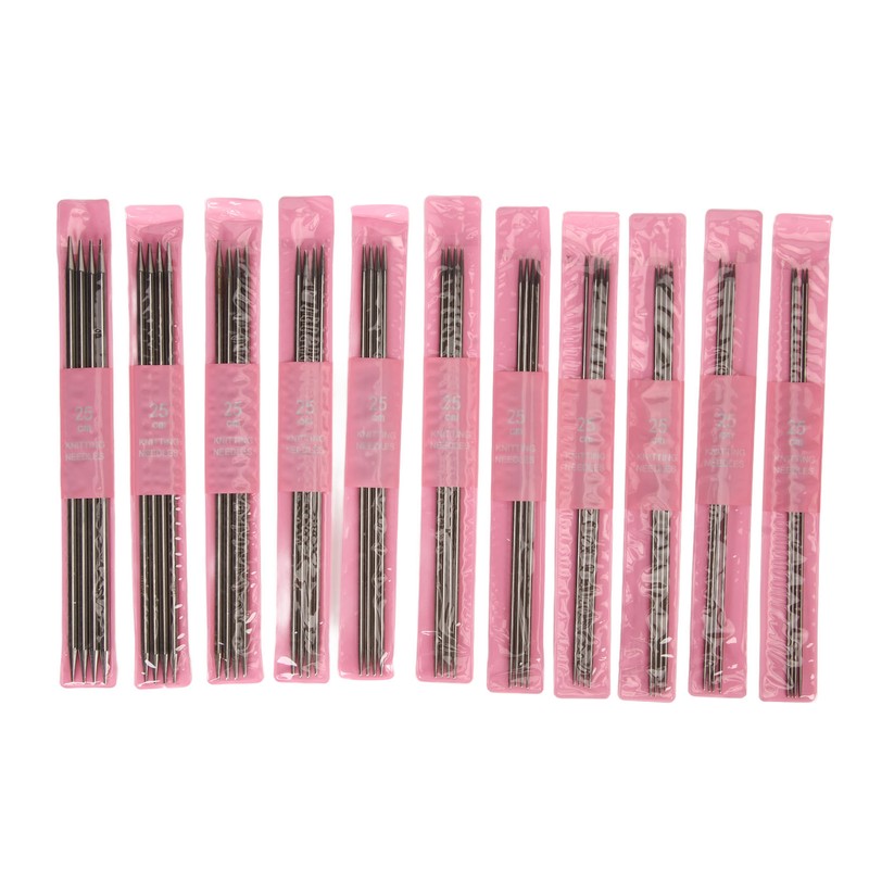 11 Sizes 44pcs Double Pointed Knitting Needles Set 2mm to