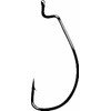 Gamakatsu 25 Pack EWG Offset Worm Hook (Black, 1/0)
