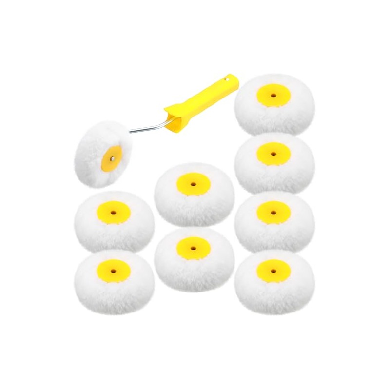 Leumoi 10 Pieces Corner Paint Roller Kit Including 9 Pcs