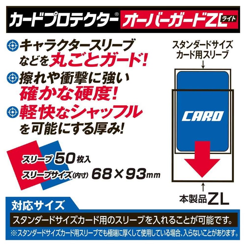 Yanoman 4-Piece Card Protector Overguard ZL (Compatible Card Size: 2.7
