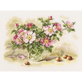 RTO M523 Briar Cross Stitch Kit, Cotton, Multi-Colour, 28 x 20 cm