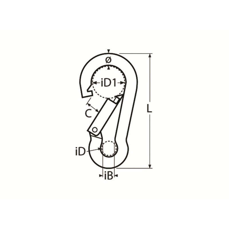 316 STAINLESS STEEL SPRING SNAP HOOK