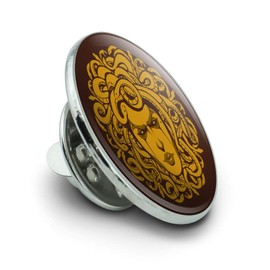 Medusa Gorgon Head Covered in Snakes Metal 0.75" Lapel Hat Pin Tie Tack Pinback