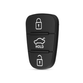 HooRLZ 1 Pcs Hyundai 3 Button Pad For Remote Car Key Button Replacement, Kia Car Keypads, Rubber Pad For Hyundai i10 i20 i30 ix20 ix35 Kia Ceed Soul Venga Sportage key
