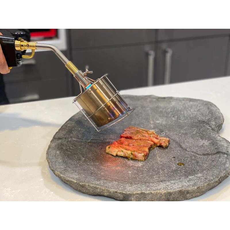 Alfrendant Enhanced Torch Attachment Stainless Steel BBQ, Broiler Crème brûlée
