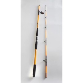 AMERICAN SPIRIT Nite Stick Spinning Rod 12' 2PC Glow Tip Yellow
