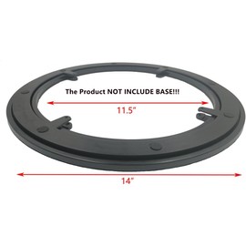 Lazy Susan Hardware,14 Inch Plastic Rotating Turntable Bearing Swivel with Steel Ball Bearings,110 Lbs Capacity, Easy Installed for Turntable On Dining Table, Heavy Duty Bearing Ring without Base