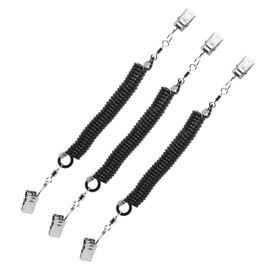 SAMSFX Hat Clip Cap Retainer Keeper Holder for Boating Sailing Kayak Fishing, 360 Degree Rotation Stainless Steel Clip, 3PCS in Pack