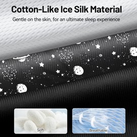 Ice Silk Sleep Mask, Sleeping Eye Mask for Luxury Sleep in Total Darkness for Men Women