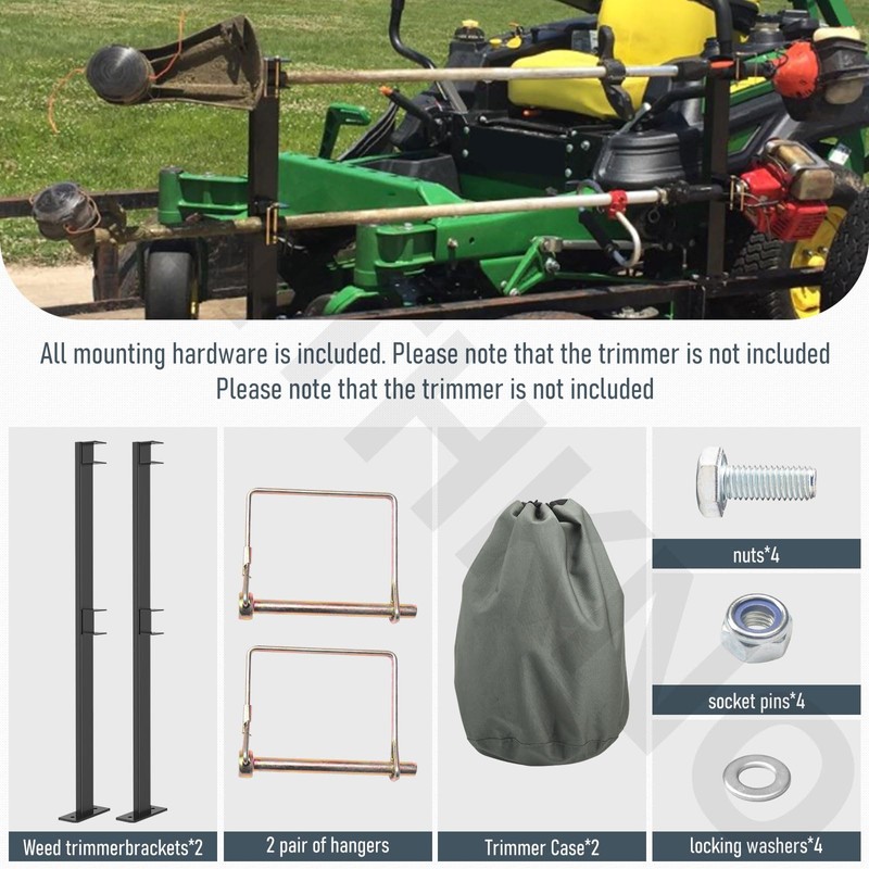 2 Place Weeder Trimmer Racks Holders Hold Carrier for Weeder/Extended