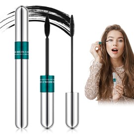Máscara de pestañas Long Lasting Curl, nueva máscara de pestañas 2 en 1 2025 en un pequeño tubo de metal resistente, máscara de pestañas alargadora y rizadora de larga duración (azul, S)