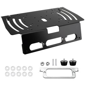 TRUCFUSION Drill-Free Aluminum Light Bar Cab Mount Bracket Compatible with Ford F-150 2015+, F-250 F-550 2017+ for Bolt Mount Light Bar