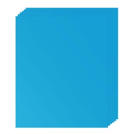 HARFINGTON 3D Puff Heat Transfer Vinyl 6 Sheets 12"x10" Puffy HTV Vinyl Heat Press Film Iron for T-Shirt Clothes Fabric DIY, Light Blue