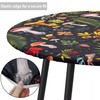 Bnejvif - Mantel redondo elástico ajustable e impermeable para mesas