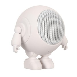 Zopsc Portable Bluetooth Speaker, Cute Robot Shape Bluetooth Speaker for Home Party Outdoor, Stereo Small Speaker Teens Teenage Girls Boys (White)