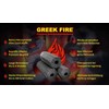 Greek Fire charcoal briquettes