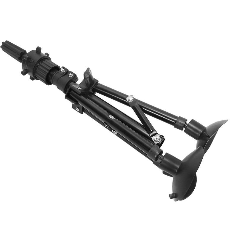 Metal Mannequin Head Stand Adjustable Hairdressing Training Head Tripod AccessoryBlack