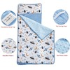DuShow Toddler Nap Mat for Boys,Soft Roll Up Slumber Bags,Toddler