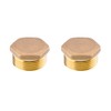 3/4-Inch Brass Compression Cap Stop Valve Cap,Brass Compression Fitting,Water Pipe