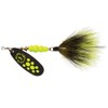 Mepps Black Fury Dressed Treble Fishing Lure, 1/2-Ounce, Chartreuse Dot/Chartreuse