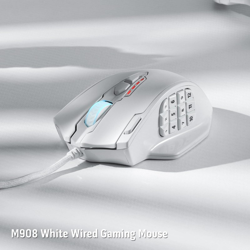Redragon M908 Impact RGB LED MMO Mouse with Side Buttons